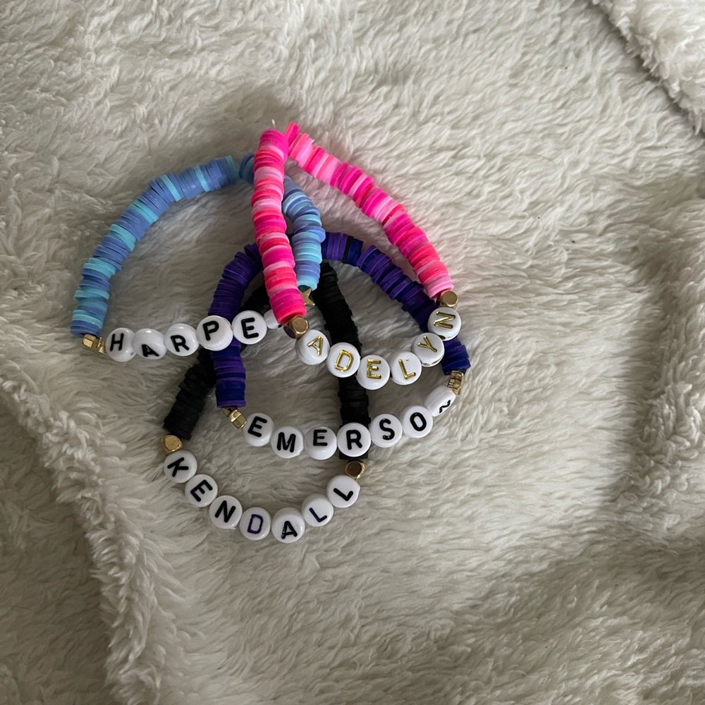 Personalized handmade bracelets! Discount for multiple bracelets in an order